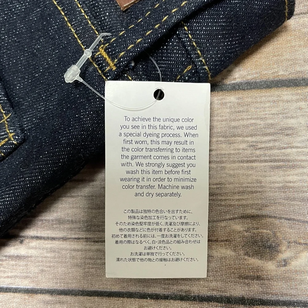 Lands End Dark Wash Mens Traditional Fit Square Rigger Jeans NWT 36 Tapered